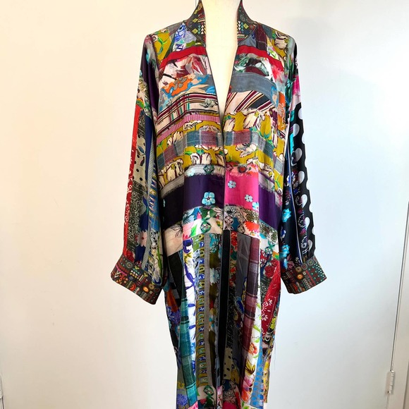 SOLD❗️Johnny Was Silk Sonnet Harmony Reversible Kimono LARGE - Picture 7 of 16